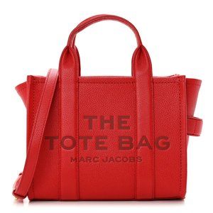 AUTHENTIC MARC JACOBS Red Leather SMALL Tote Bag